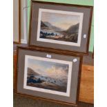 A pair of Lakeland watercolour prints, Rogers and Alken (2)