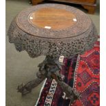 An Anglo-Indian circular topped table