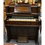 A Victorian mahogany cased pedal organ