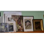 A collection of prints, portraits and pictures (qty)