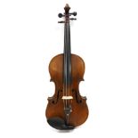 Violin 14" two piece back, ebony fingerboard and tailpiece, label reads 'Degani Guilo Fece Venezia