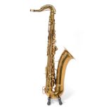 C G Conn 'Naked Lady' Tenor Saxophone serial number M269464, has been re-lacquered but still bears