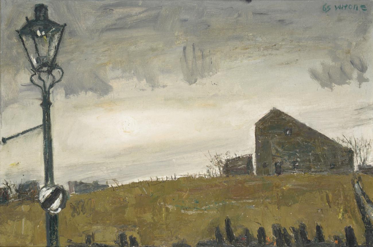 Herbert Whone (1925-2011) ''Wintry Sky, Outlane, Nr Huddersfield'' Signed and dated (19)65,