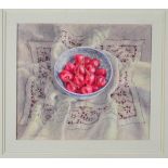 Janet Skea (b.1947) ''Cherries'' Signed, watercolour, 15cm by 18cm