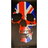 Ben Allen (b.1979) ''Union Jack Skull'' Signed and numbered 31/100, with the Ben Allen blindstamp,