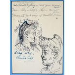 Stephen Tennant (1906-1987) ''Ode to Mystery'' Pen and ink, inscribed verso ''to Neil Tennant from