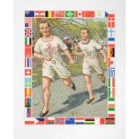 Peter Blake (b.1932) ''Running'' Each signed and numbered 29/75, giclee print with silkscreen