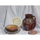 *Marcos (Contemporary) Spanish Still life of an earthenware glazed jug, a terracotta bowl and two