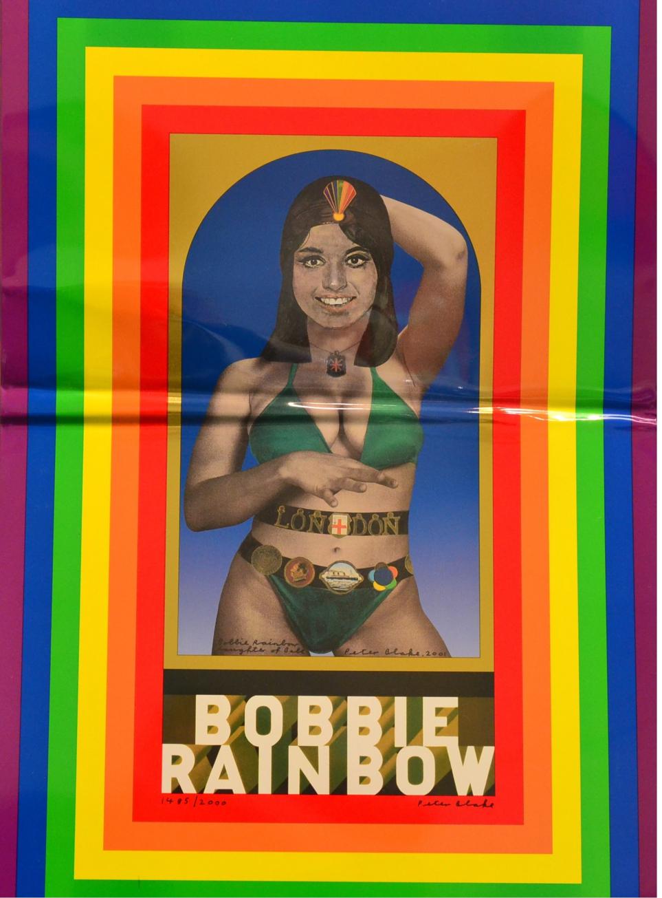 Peter Blake (b.1932) ''Bobbie Rainbow'' Signed and numbered 1485/2000, lithograph on tin, together - Image 2 of 3