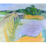 Eric James Mellon (1925-2014) ''Bridge over River Arun at Coldwaltham, W. Sussex'' Signed and
