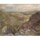Constance-Anne Parker (1921-2016) Gordale Scar Signed and dated 1955, oil on canvas, with a