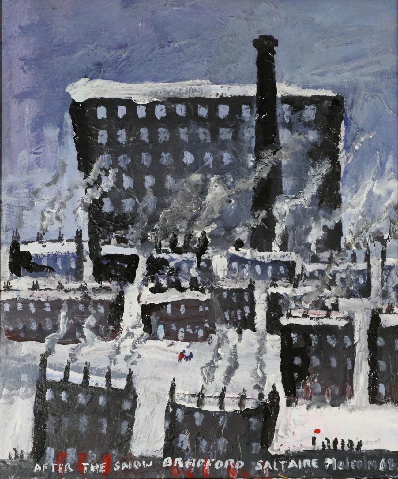Malcolm Scott (Contemporary) ''After the Snow Bradford Saltaire'' Signed, inscribed and dated (19)