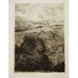 Peter Coker RA (1924-2006) ''Rain Starbotton'' Signed, inscribed and numbered 5/10, etching, 54cm by