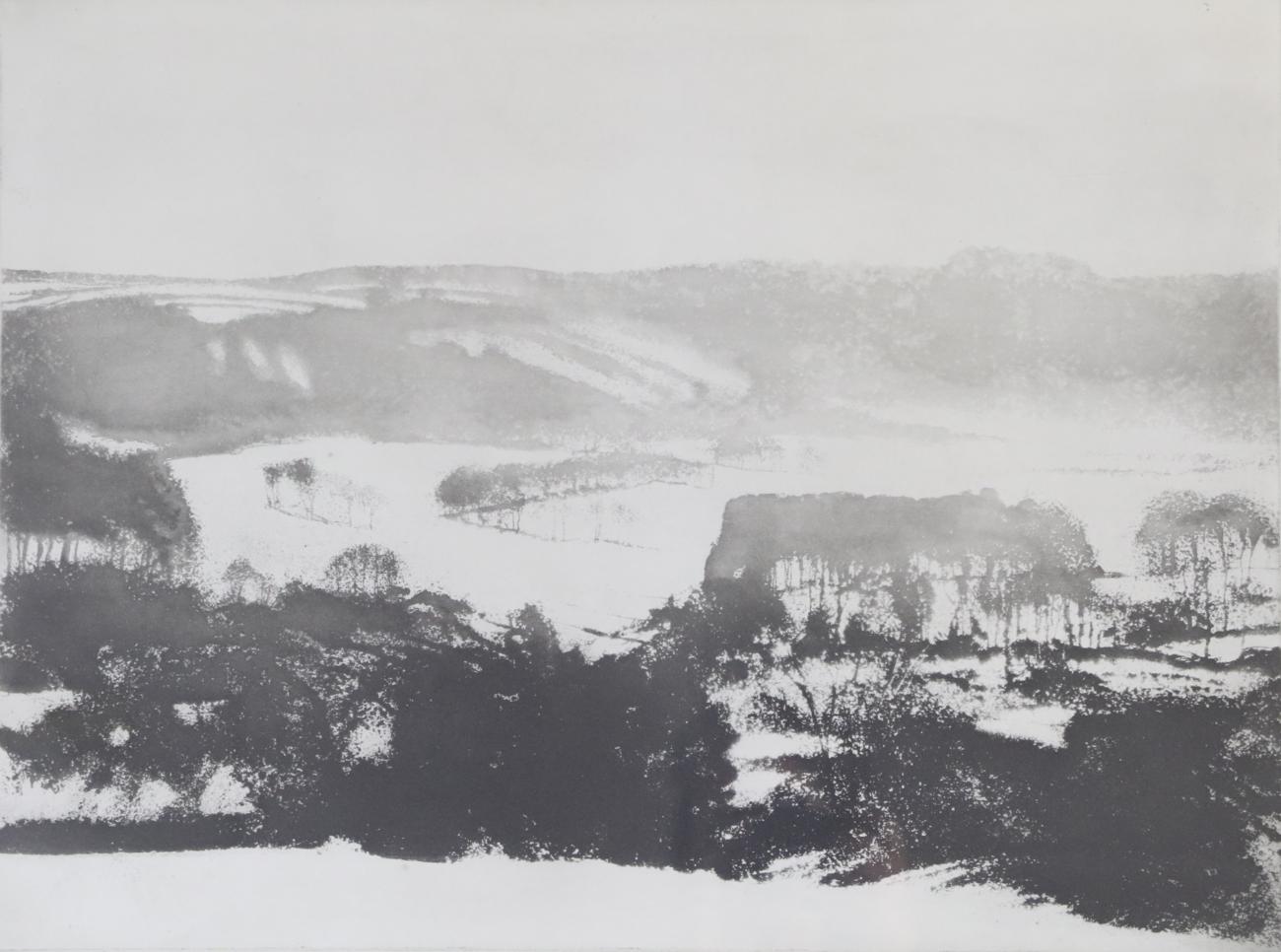 Norman Ackroyd RA, CBE (B.1938) ''Thimbleby in Winter'' Signed, inscribed, dated (19)96 and numbered