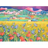 Chico Montilla (b.1961) Spanish ''La Mar De Espigas'' (Extensive Summer landscape with wheat