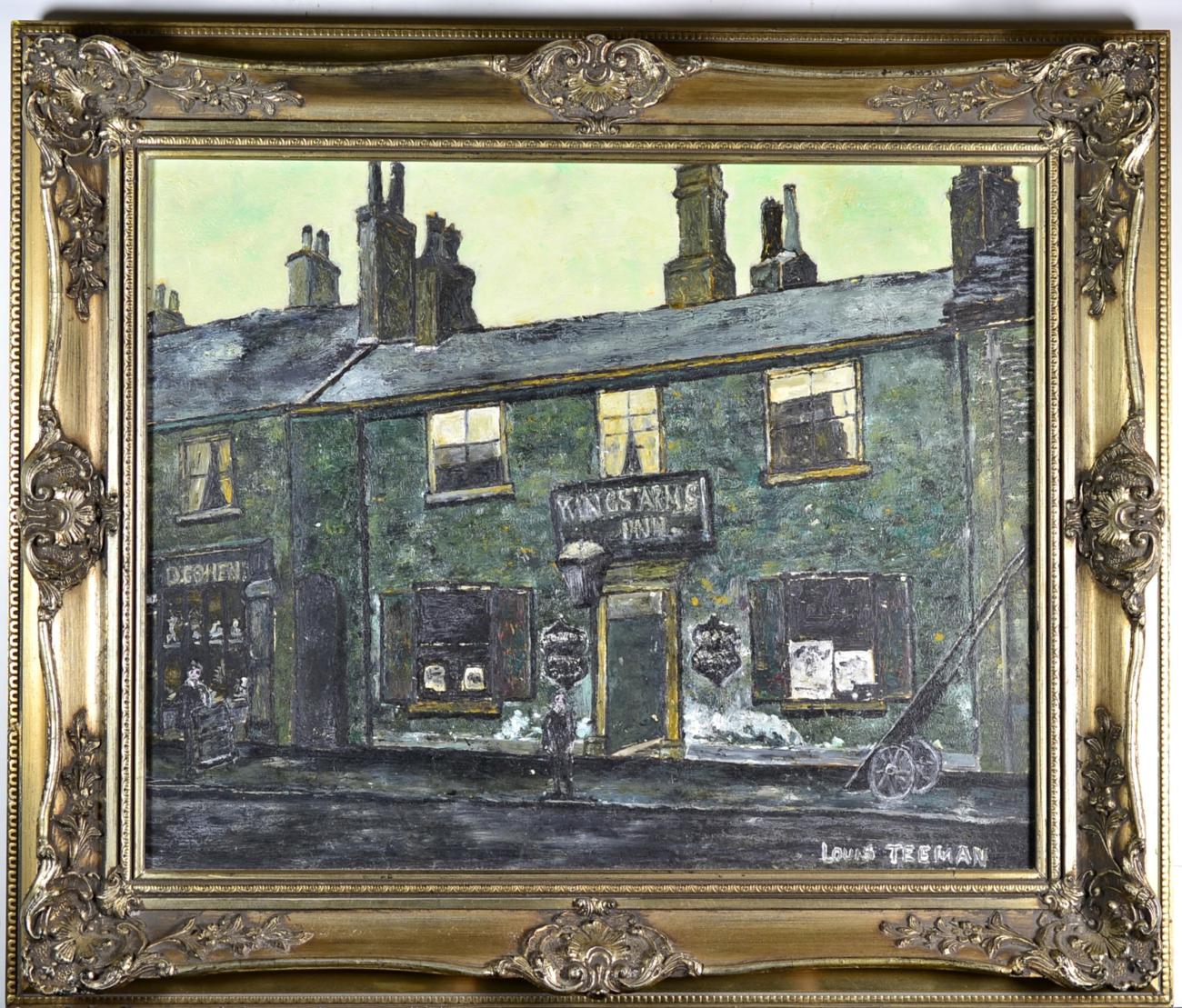 Louis Teeman (20th century) ''Byron Street, Leeds circa 1900'' Signed, inscribed verso, oil on