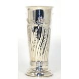 Silver vase hallmarked for London