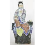 A Chinese porcelain figure of Shou Lao