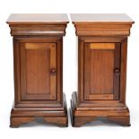 A Pair of Havanna Hardwood Bedside Cabinets, retailed by Barker & Stonehouse, circa 2007, with