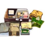 Assorted jewellery, bijouterie, manicure sets, coinage etc (qty)