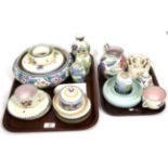 A collection of assorted Poole pottery, with other similar (qty) (two trays)
