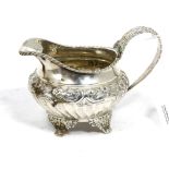 A George IV silver cream jug, John, Henry & Charles Lias, London 1827, 5.2ozt