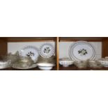 A quantity of Royal Worcester 'Bernina' dinner wares on two shelves