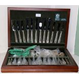 Canteen of Arthur Price EPNS bead pattern cutlery for eight