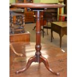 A small George III style mahogany tripod table