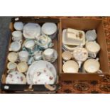 A large quantity of assorted dinner, tea and coffee wares, including Booth's Dragon pattern, Warings