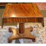 A William IV mahogany pedestal table