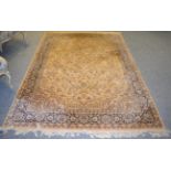 Machine made rug of Oriental design, 237cm by 166cm