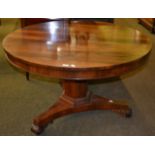 A William IV rosewood breakfast table