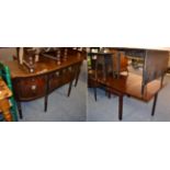Two 19th century mahogany drop leaf tables and a 19th century mahogany sideboard (3)
