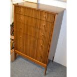 A 1950's five height chest of drawers