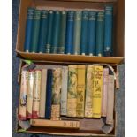 Fourteen Enid Blyton books and twelve Arthur Ransome volumes (two boxes)