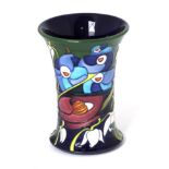 A modern Moorcroft pottery Inspiration pattern vase by Emma Bossons, 47/50, with painted and