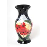 A modern Moorcroft pottery Forever England pattern vase by Vicky Lovatt, with painted and