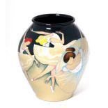 A modern Moorcroft pottery Degas' Dancers pattern vase by Emma Bossons, 11/60, with painted and