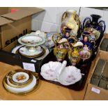 A quantity of Continental and English porcelain including Flight, Barr & Barr, Coalport, Limoges