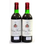 Chateau Musar 'Gaston Hochar' 1978 (x2) (two bottles)