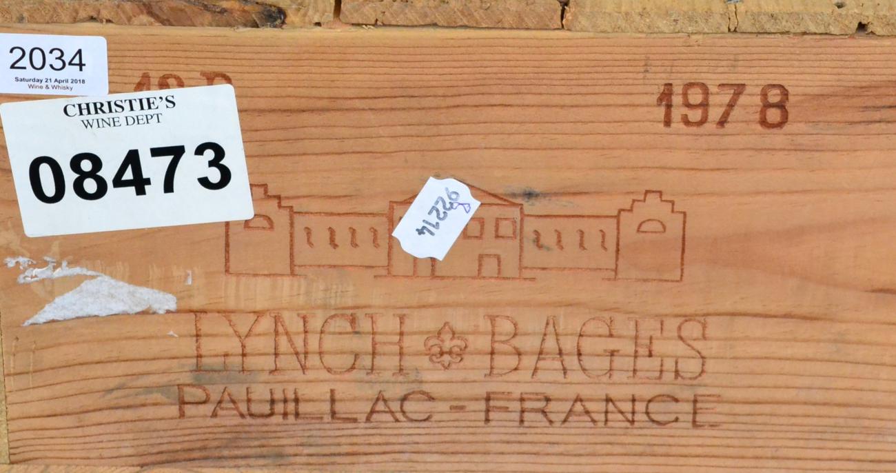 Chateau Lynch Bages 1978, Pauillac, owc (twelve bottles)