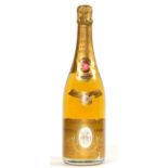 Louis Roderer Cristal 1983, vintage champagne U: <1cm inverted, tatty label