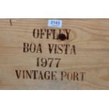 Offley Boa Vista 1977, vintage port, owc (twelve bottles)