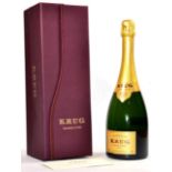 Krug Grand Cuvee NV, oc; Veuve Clicquot NV, magnum (two bottles)