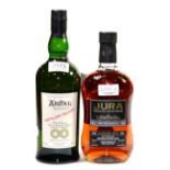 Ardbeg Perpetuum Distillery Release, 70cl, 49.2%, with swing tag; Jura Tastival 1997, 70cl, 52% (two