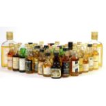 A Good Parcel of Miniatures Including: Macallan, Rosebank, Springbank, Bowmore, etc (approximately