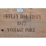 Offley Boa Vista 1972, vintage port, owc (twelve bottles)