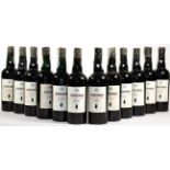 Sandeman 1966, vintage port (twelve bottles) U: all labels detached but present