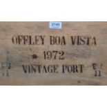 Offley Boa Vista 1972, vintage port, owc (twelve bottles)